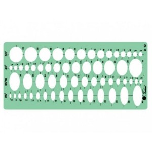 Gabarito Elípses Ref.D-12 Trident