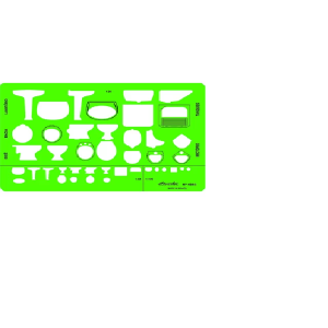 Gabarito Para Desenho Móveis E Sanitários 4383 Trident