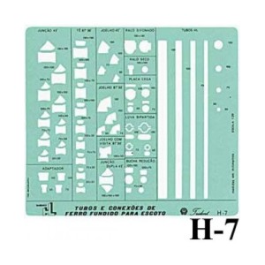Gabarito Hidráulica H-07 Tubulações Trident