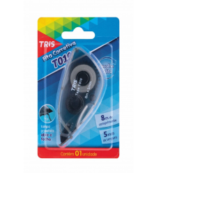 Fita Corretiva Escolar Branquinho Tris 8 Metros 1 Unidade