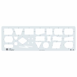 Gabarito Fluxogramas 24 x 8,5 cm MOD. E-4 Trident